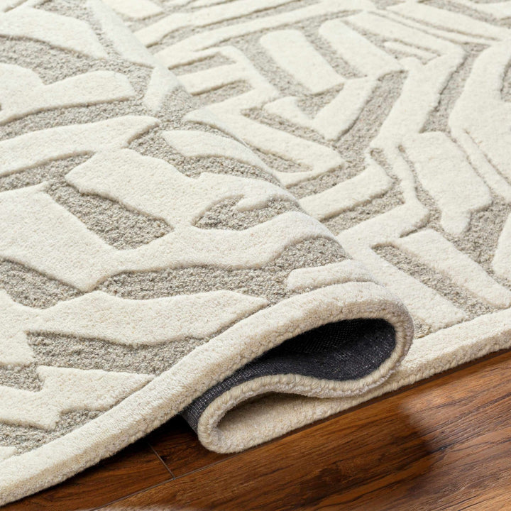 Avian Contemporary Design Ivory Hand Tufted Wool Rug - The Rug Decor