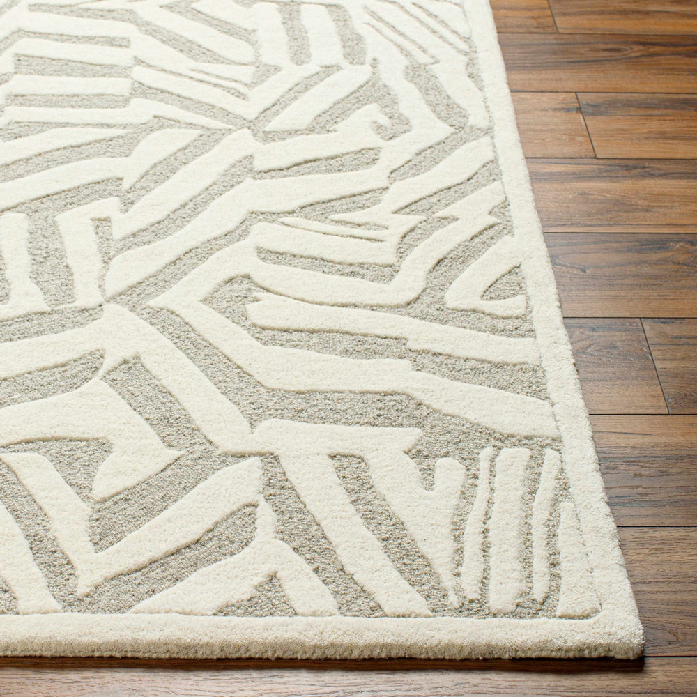 Avian Contemporary Design Ivory Hand Tufted Wool Rug - The Rug Decor