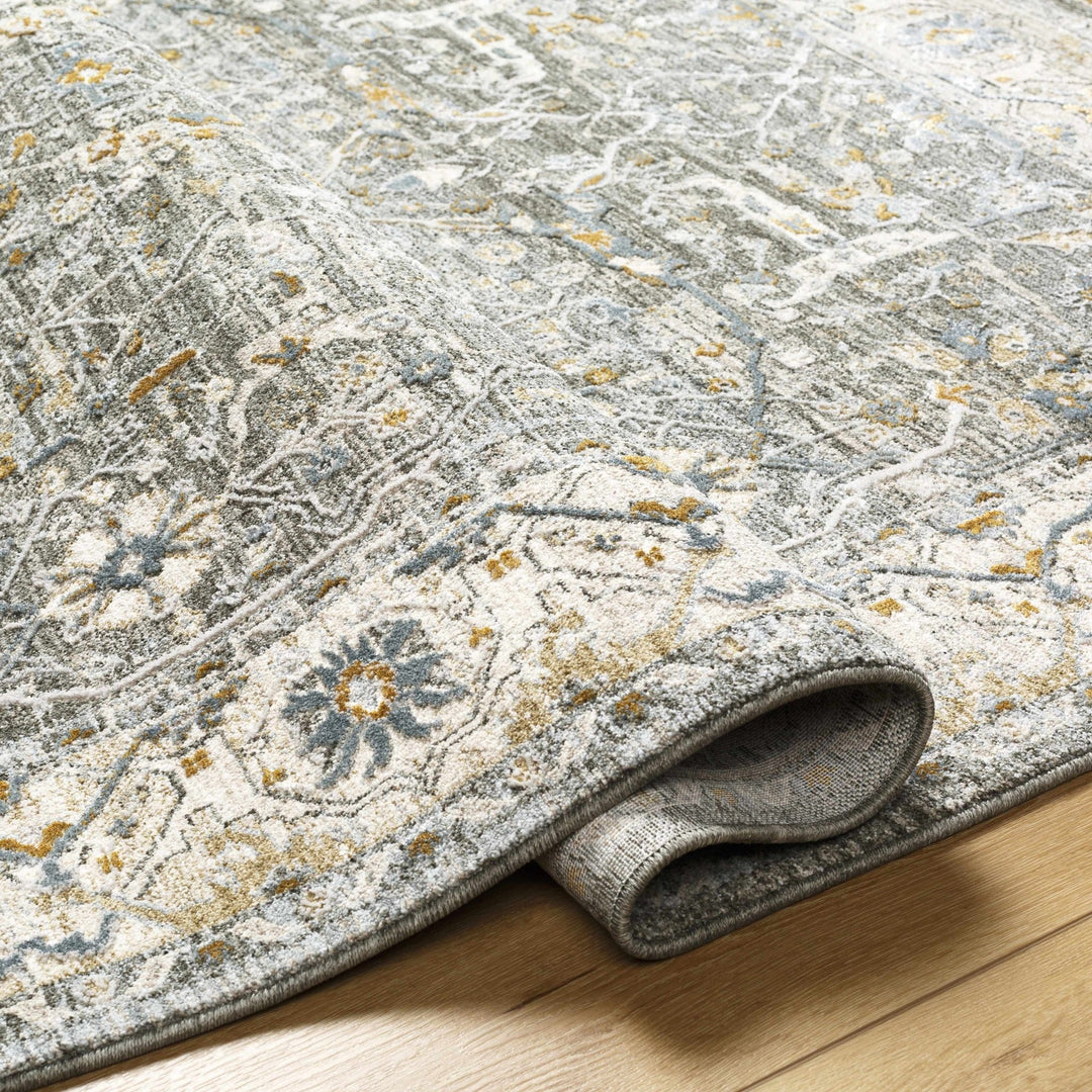 Aviva Traditional Style Teal And Green Area Rug - The Rug Decor