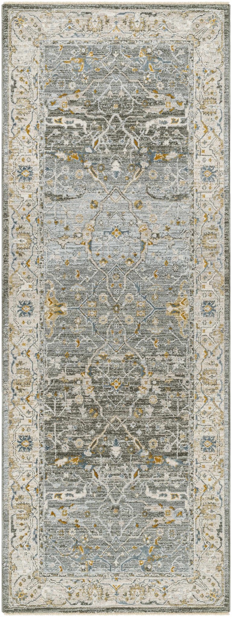 Aviva Traditional Style Teal And Green Area Rug - The Rug Decor