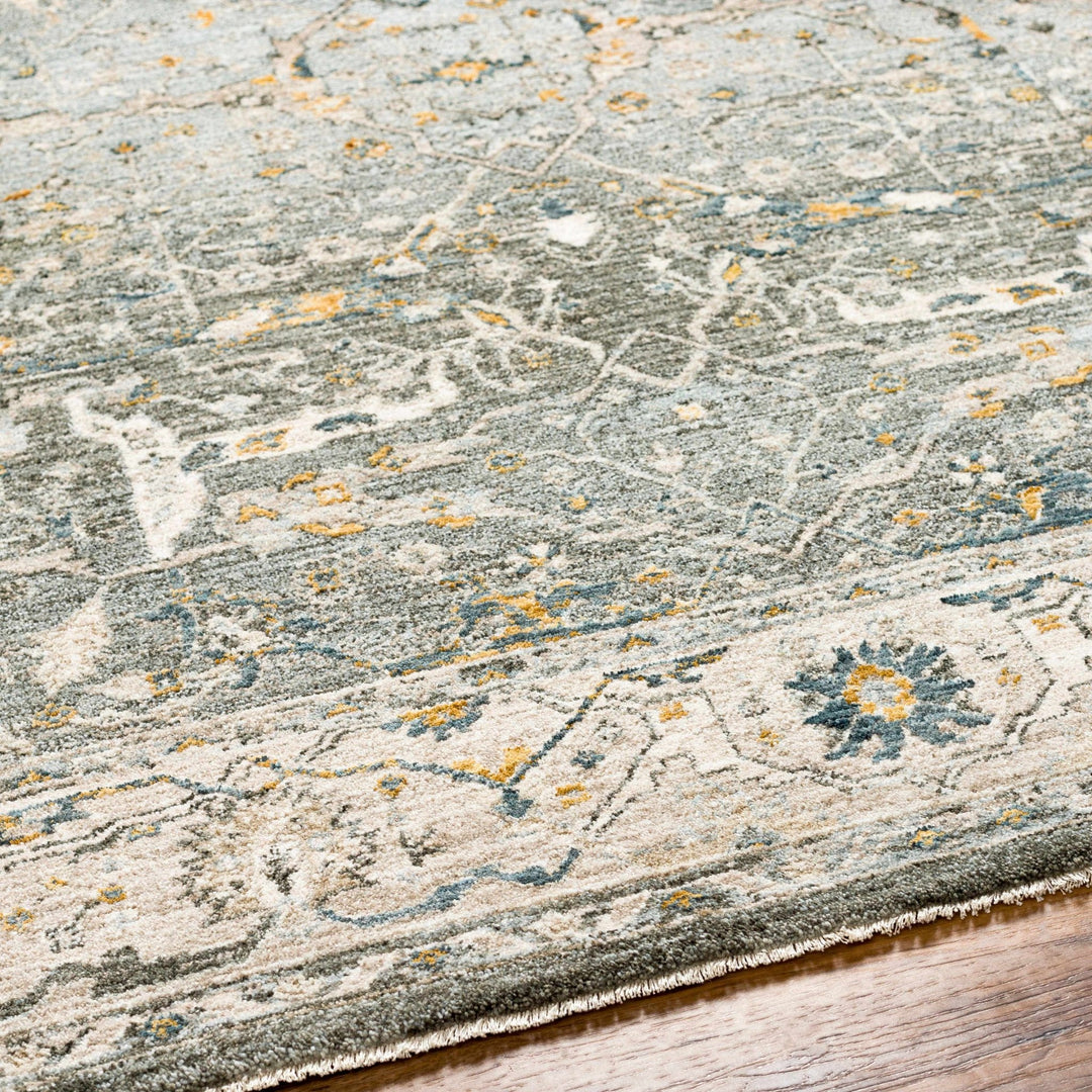 Aviva Traditional Style Teal And Green Area Rug - The Rug Decor