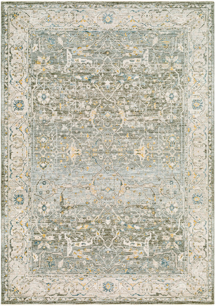 Aviva Traditional Style Teal And Green Area Rug - The Rug Decor