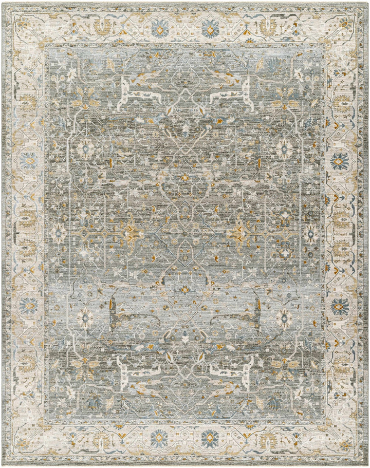 Aviva Traditional Style Teal And Green Area Rug - The Rug Decor