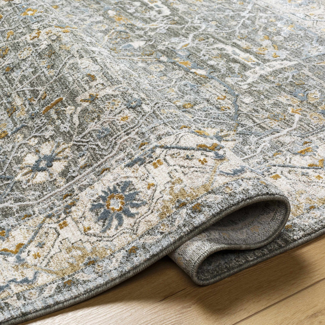 Aviva Traditional Style Teal And Green Area Rug - The Rug Decor