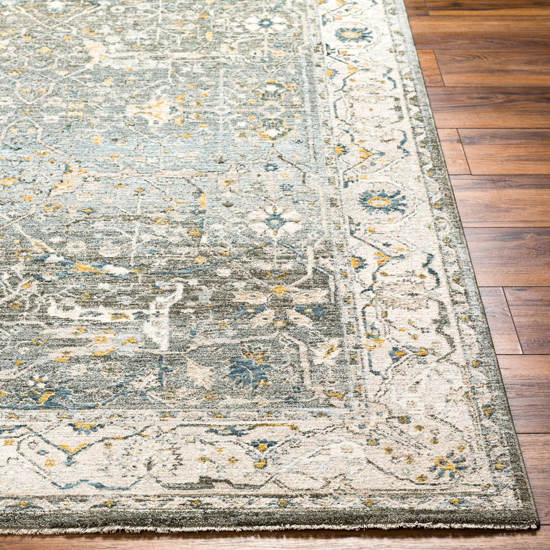 Aviva Traditional Style Teal And Green Area Rug - The Rug Decor