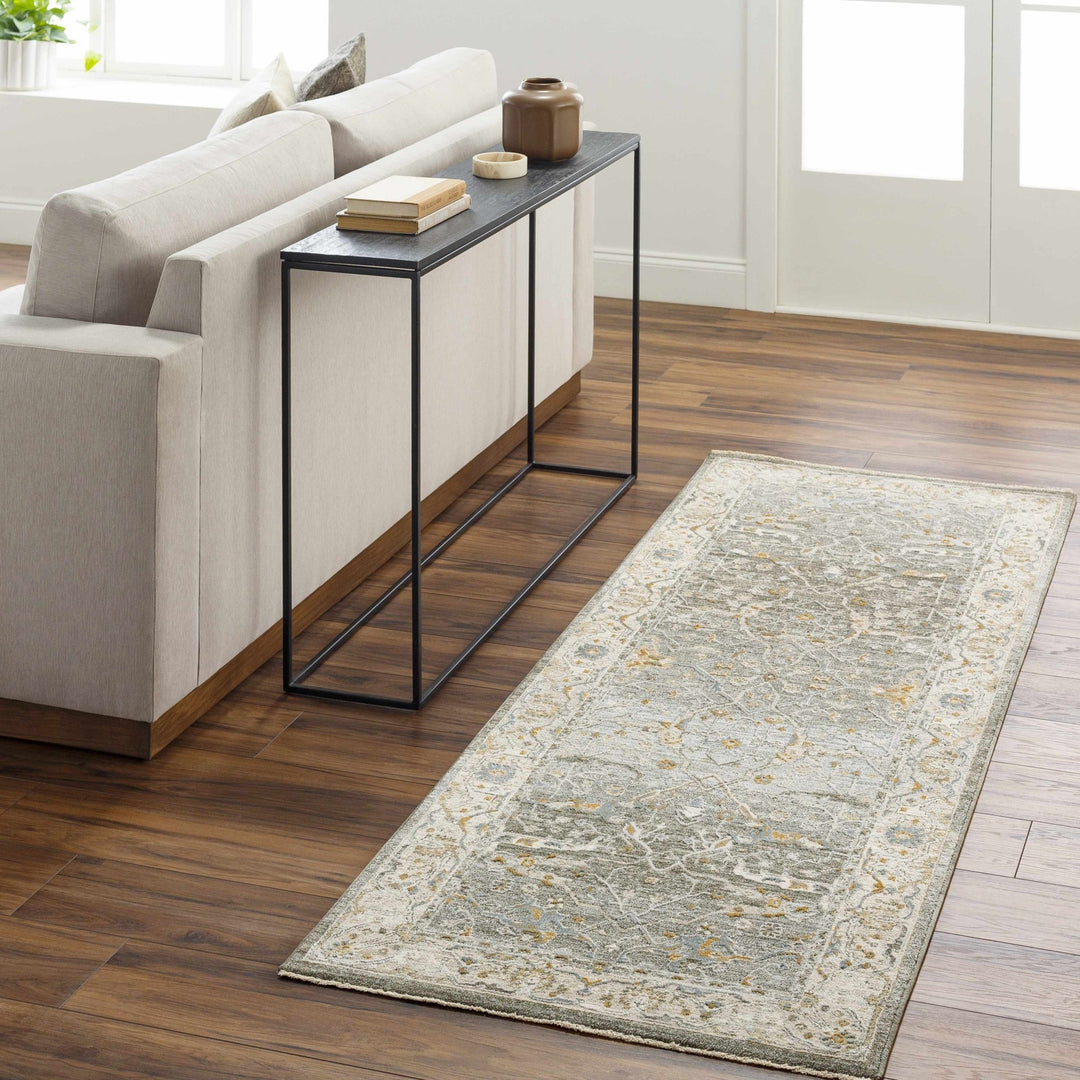 Aviva Traditional Style Teal And Green Area Rug - The Rug Decor