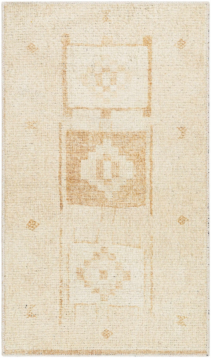 Avril Contemporary Beige And Tan Machine Woven Rug - The Rug Decor
