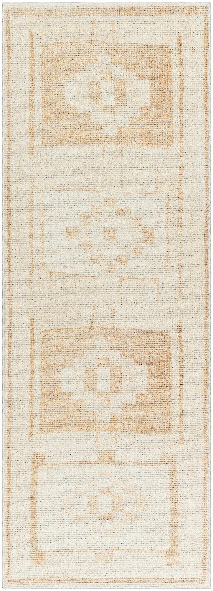 Avril Contemporary Beige And Tan Machine Woven Rug - The Rug Decor