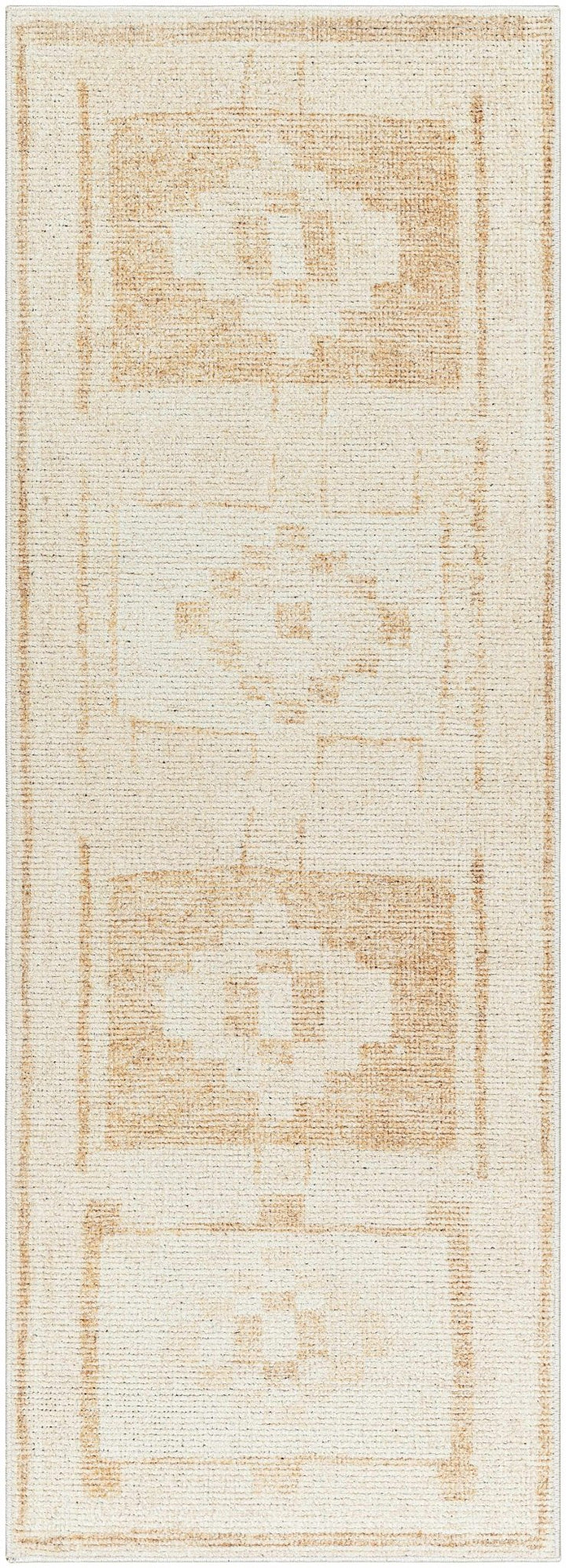 Avril Contemporary Beige And Tan Machine Woven Rug - The Rug Decor