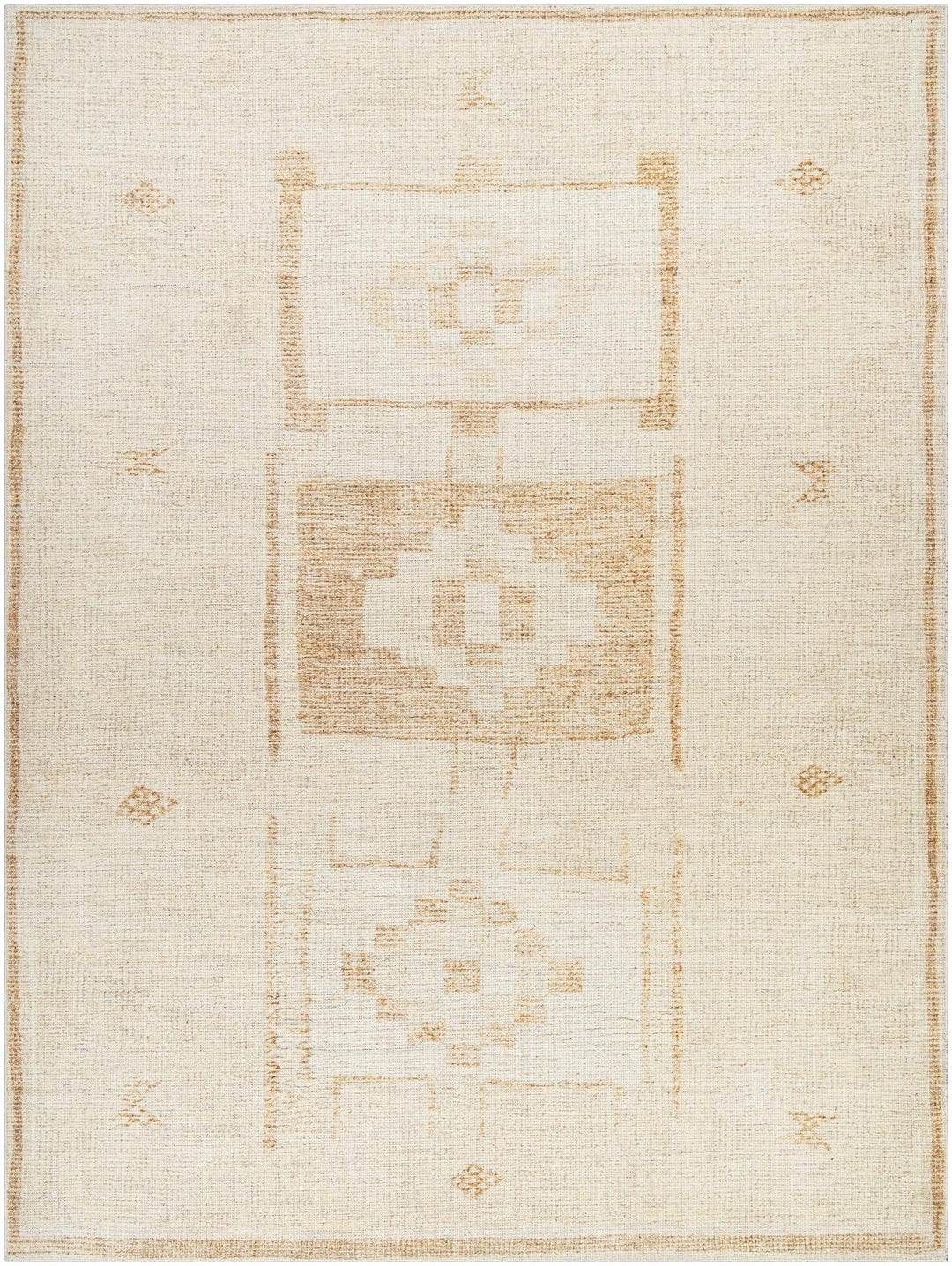 Avril Contemporary Beige And Tan Machine Woven Rug - The Rug Decor