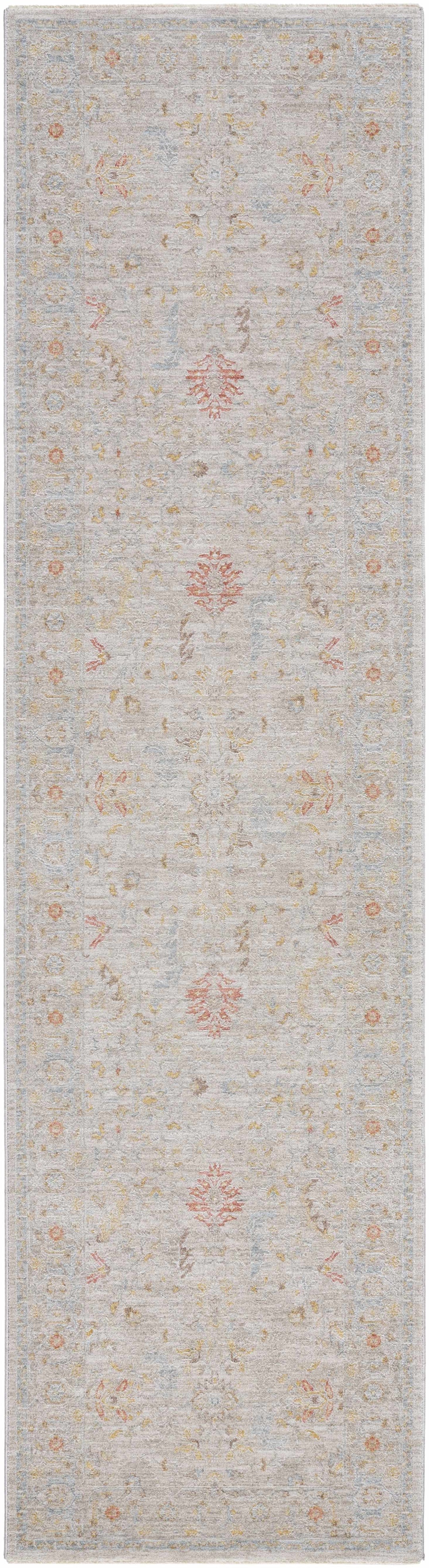 Awena Traditional Style Beige And Blue Rug