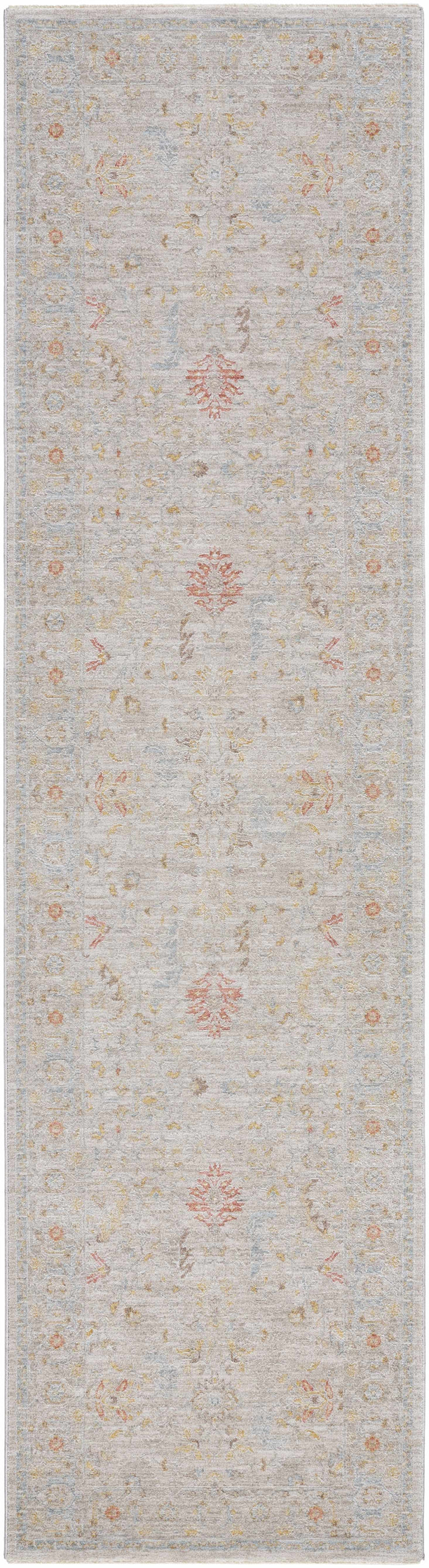 Awena Traditional Style Beige And Blue Rug