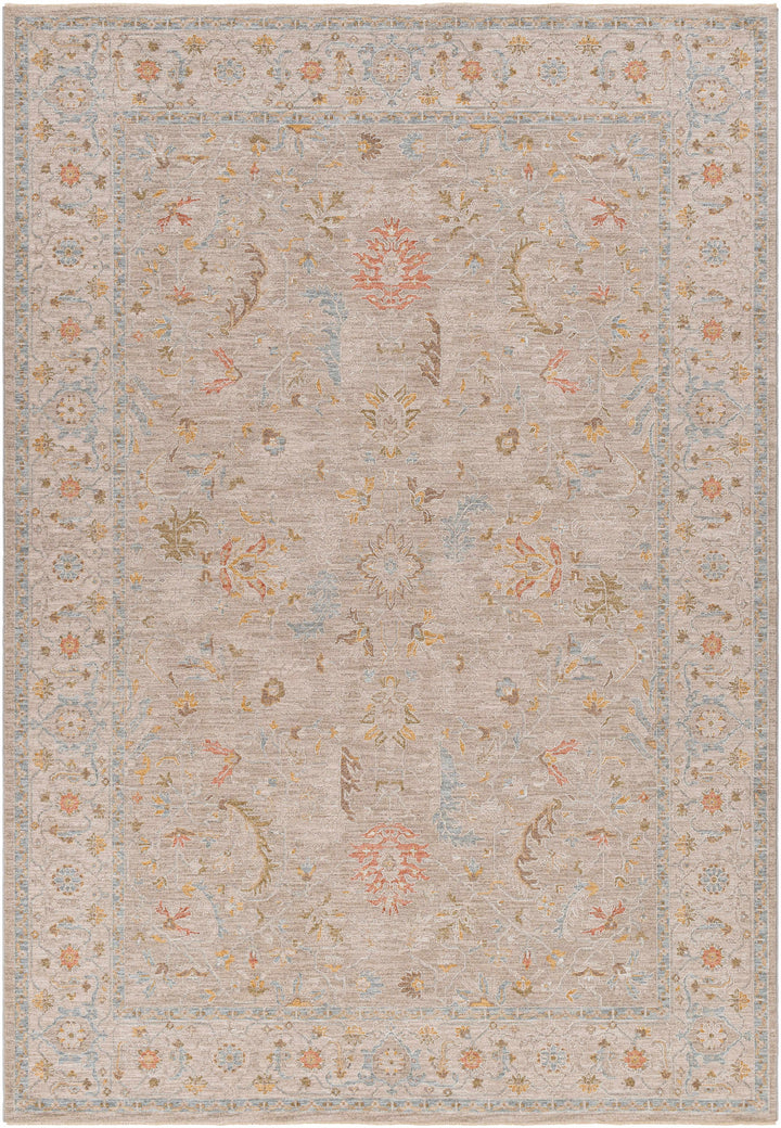 Awena Traditional Style Beige And Blue Rug