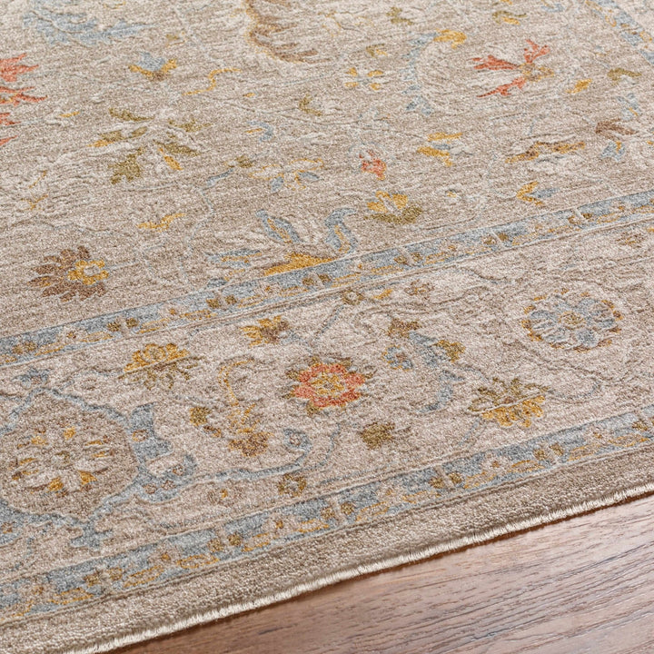 Awena Traditional Style Beige And Blue Rug - The Rug Decor