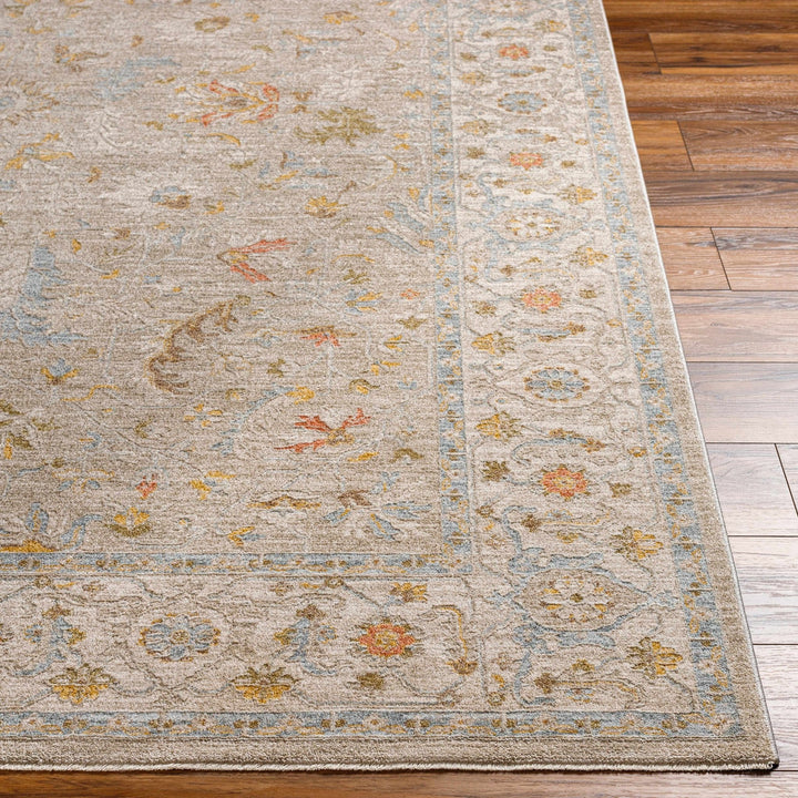 Awena Traditional Style Beige And Blue Rug - The Rug Decor