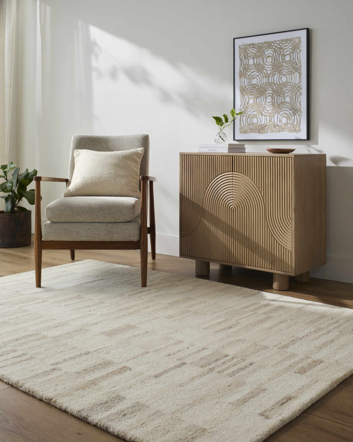 Axelle Contemporary Abstract Beige Hand Tufted Area Rug - The Rug Decor