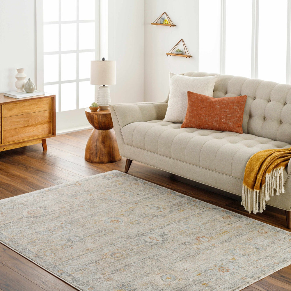 Ayane Traditional Oushak Beige And Gray Rug - The Rug Decor