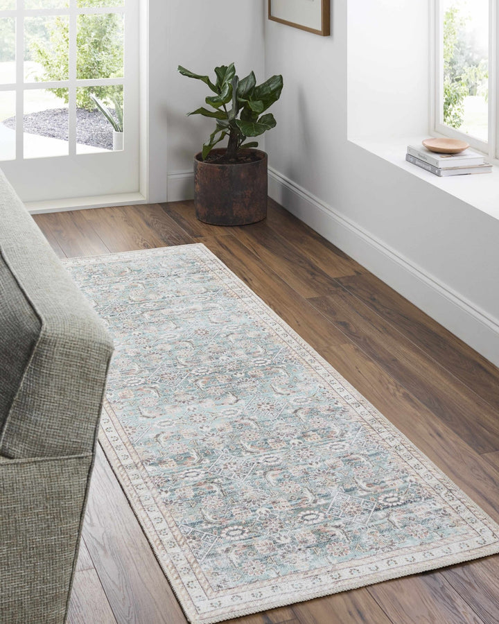 Ayanna Traditional Transitional Gray Washable Rug - The Rug Decor