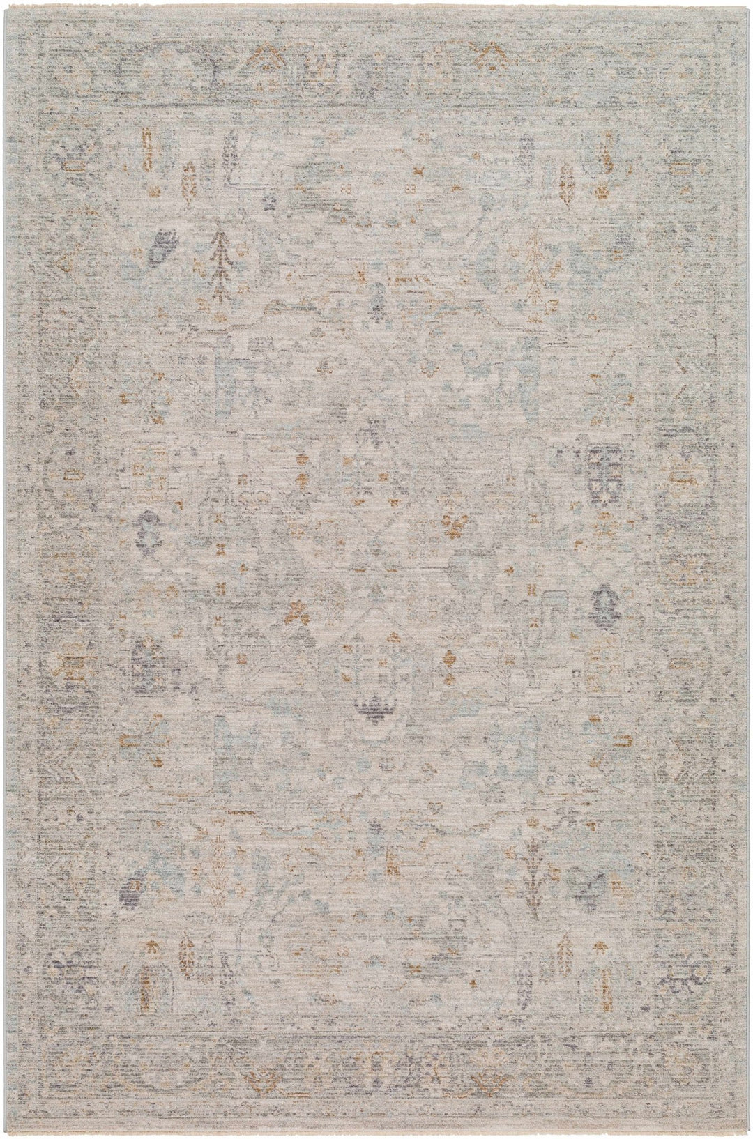 Ayarn Traditional Style Beige And Gray Area Rug - The Rug Decor