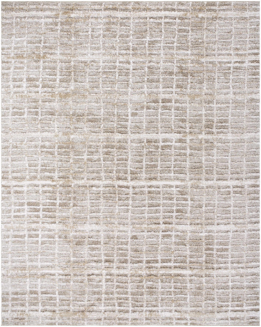 Ayashe Bohemian Transitional Design Beige Machine Woven Shag Rug - The Rug Decor