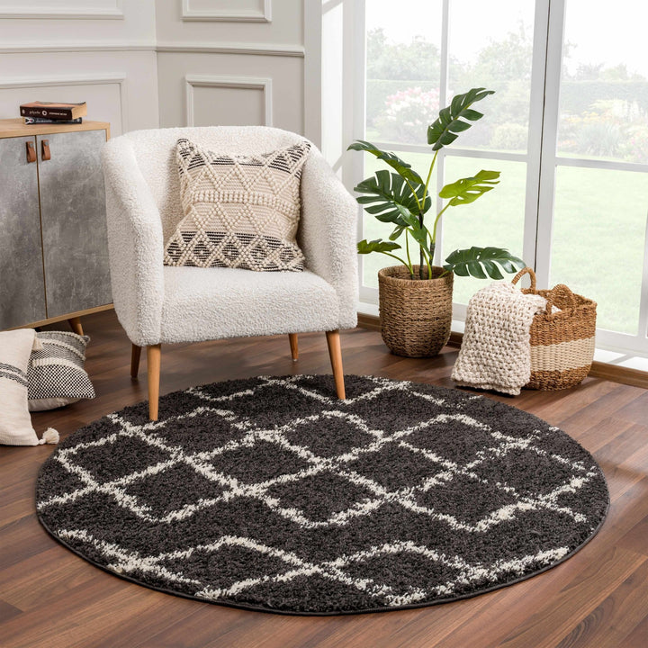Ayden Black And Beige Modern Style Area Rug - The Rug Decor