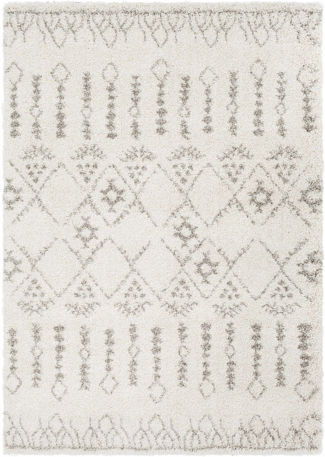 Aylett Ivory And Charcoal Modern Style Area Rug