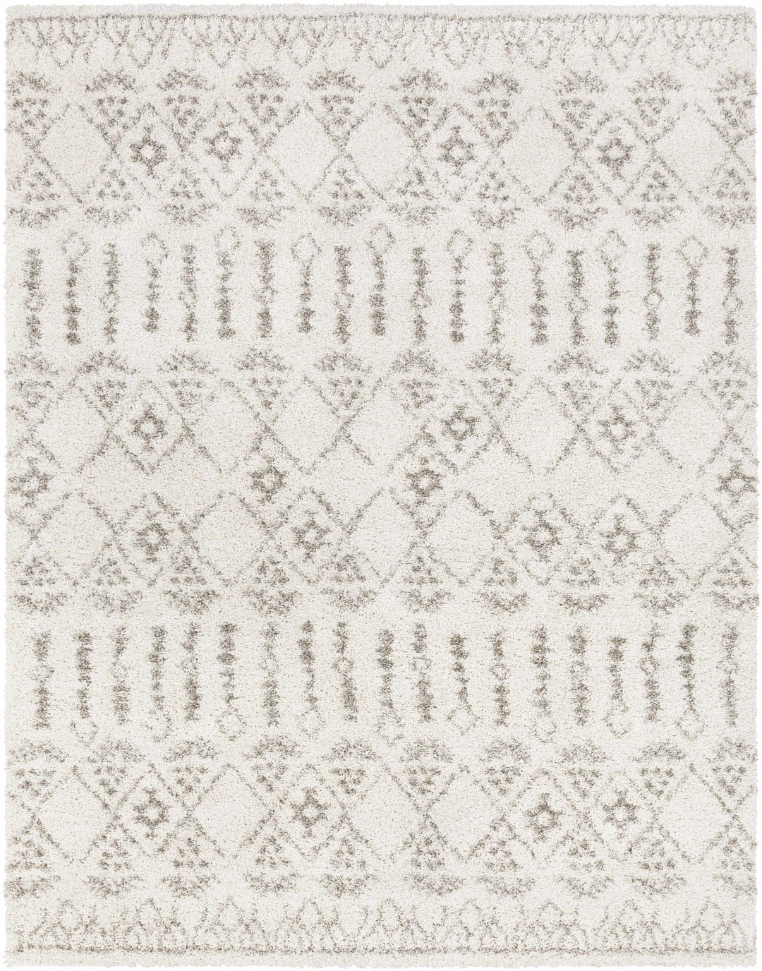 Aylett Ivory And Charcoal Modern Style Area Rug