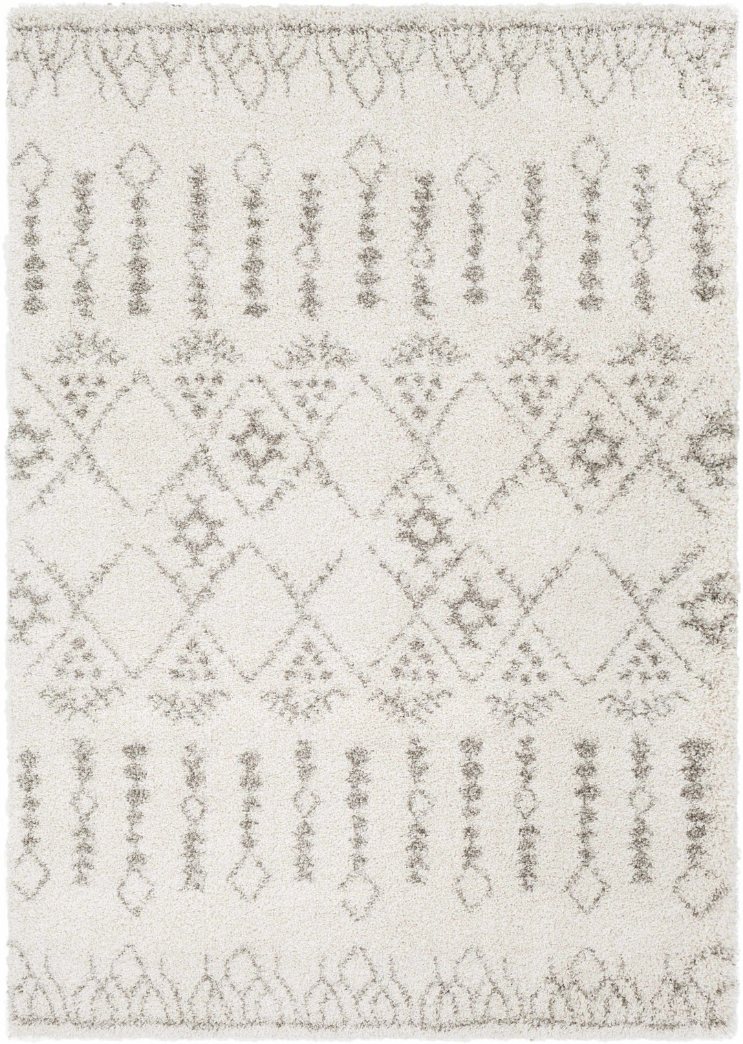 Aylett Ivory And Charcoal Modern Style Area Rug - The Rug Decor