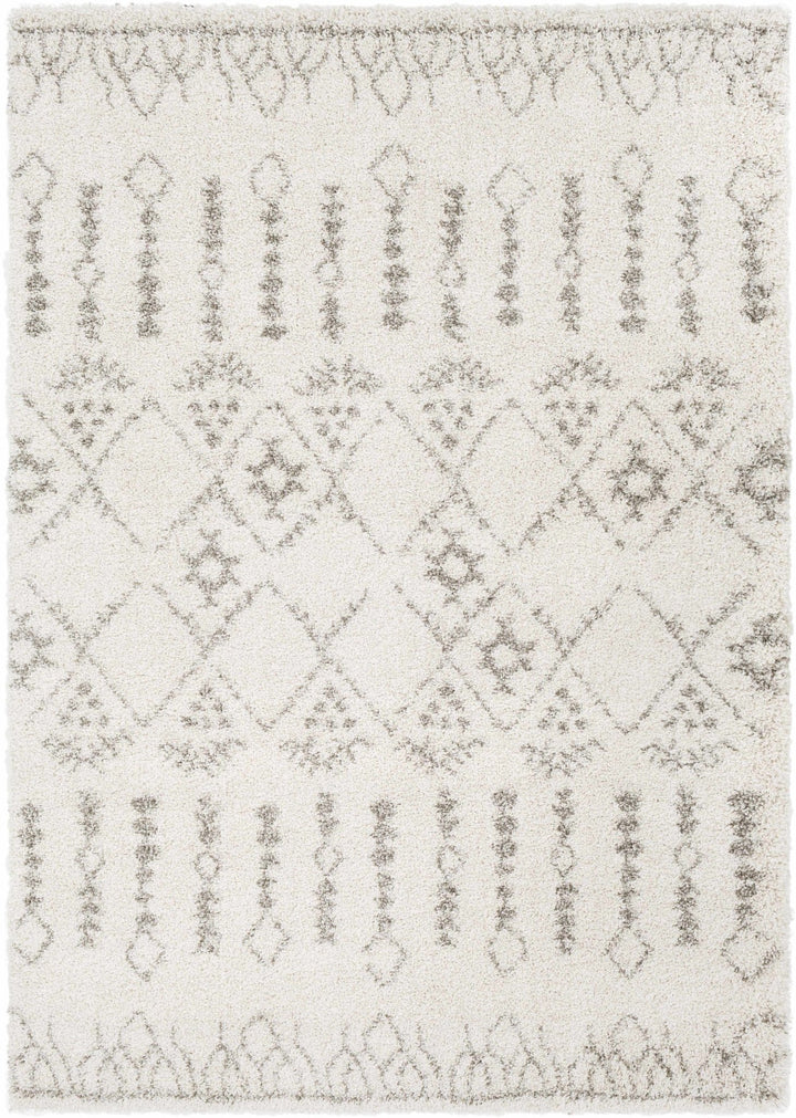 Aylett Ivory And Charcoal Modern Style Area Rug - The Rug Decor