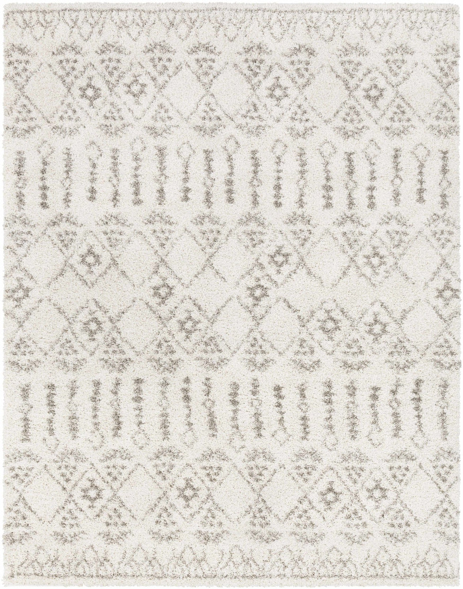 Aylett Ivory And Charcoal Modern Style Area Rug - The Rug Decor