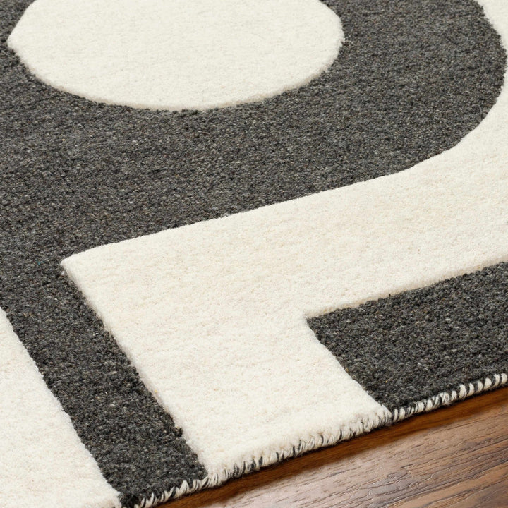 Ayoka Contemporary Style Beige And Gray Hand Tufted Wool Rug - The Rug Decor