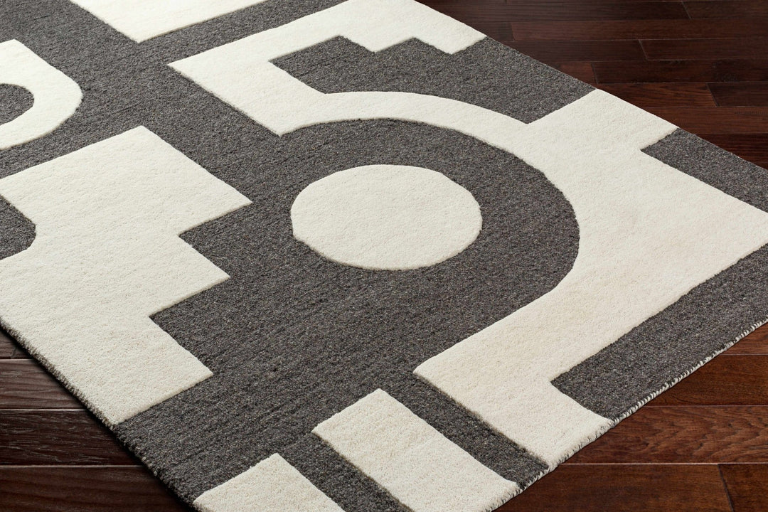 Ayoka Contemporary Style Beige And Gray Hand Tufted Wool Rug - The Rug Decor