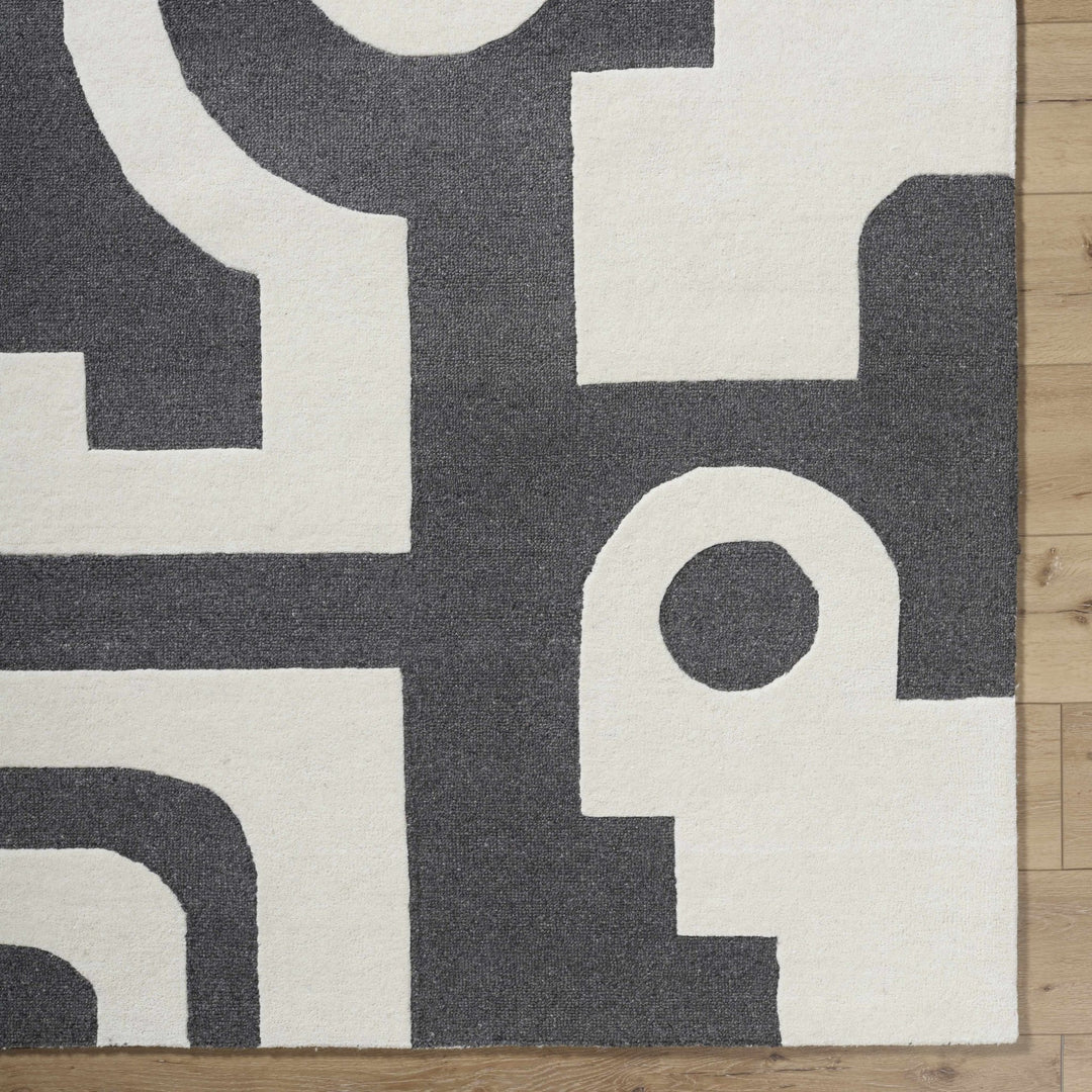 Ayoka Contemporary Style Beige And Gray Hand Tufted Wool Rug - The Rug Decor