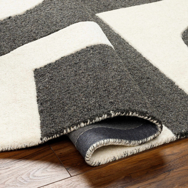 Ayoka Contemporary Style Beige And Gray Hand Tufted Wool Rug - The Rug Decor