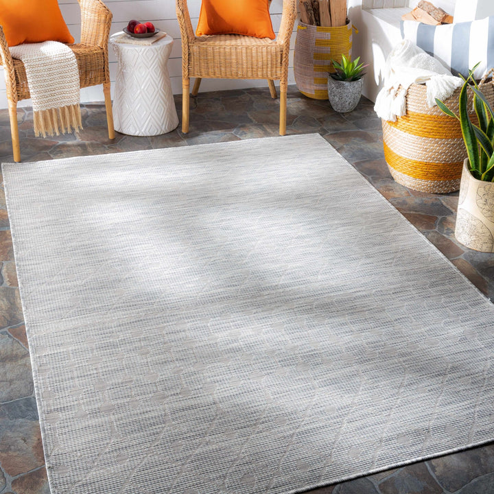 Ayr Modern Style Gray Outdoor Area Rug - The Rug Decor