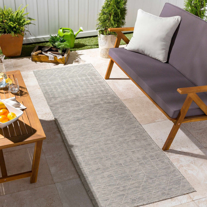 Ayr Modern Style Gray Outdoor Area Rug - The Rug Decor