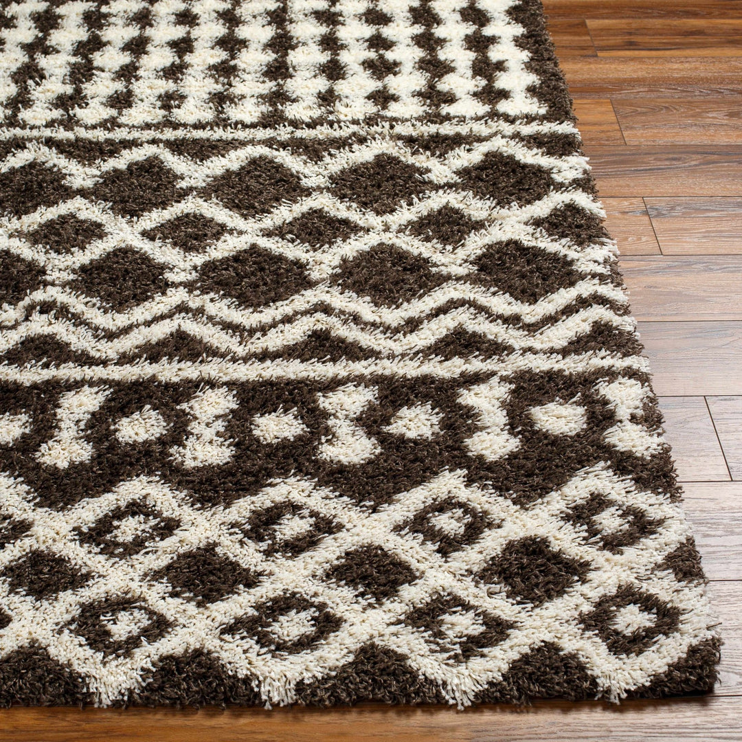 Aysel Contemporary Brown And White Area Rug - The Rug Decor