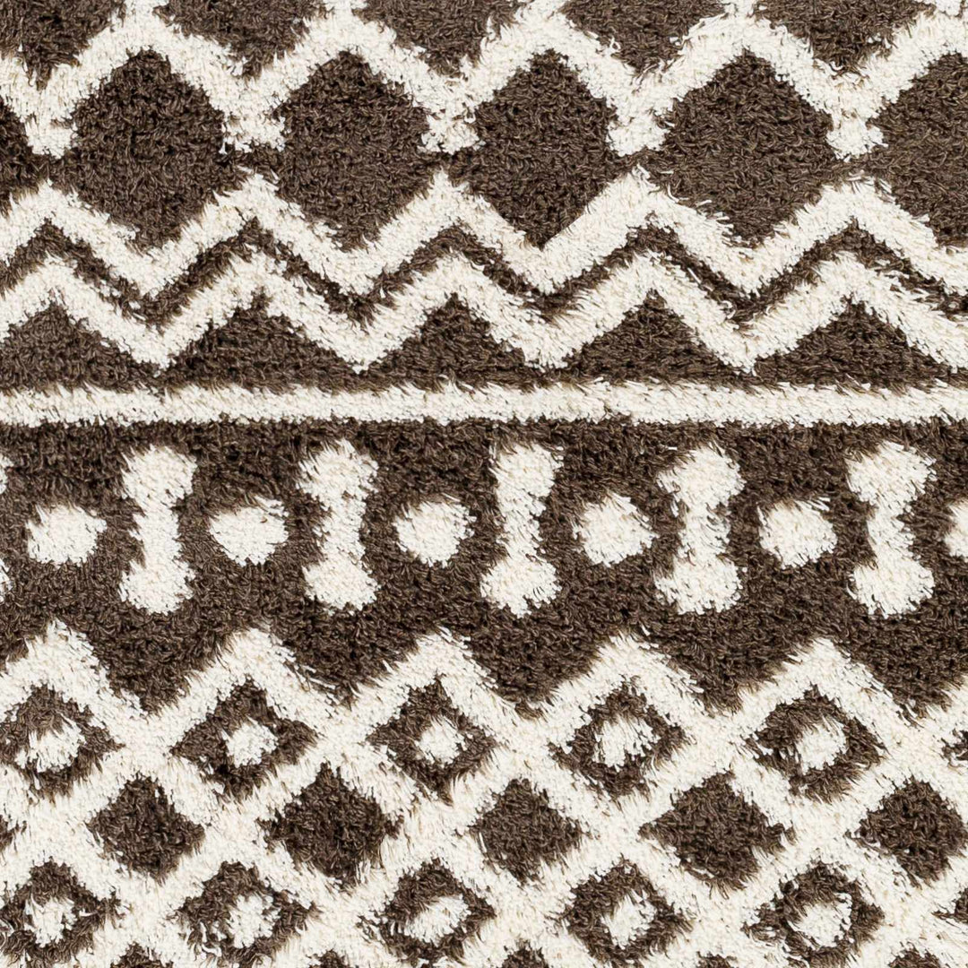 Aysel Contemporary Brown And White Area Rug - The Rug Decor