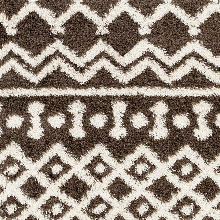 Aysel Contemporary Brown And White Area Rug - The Rug Decor