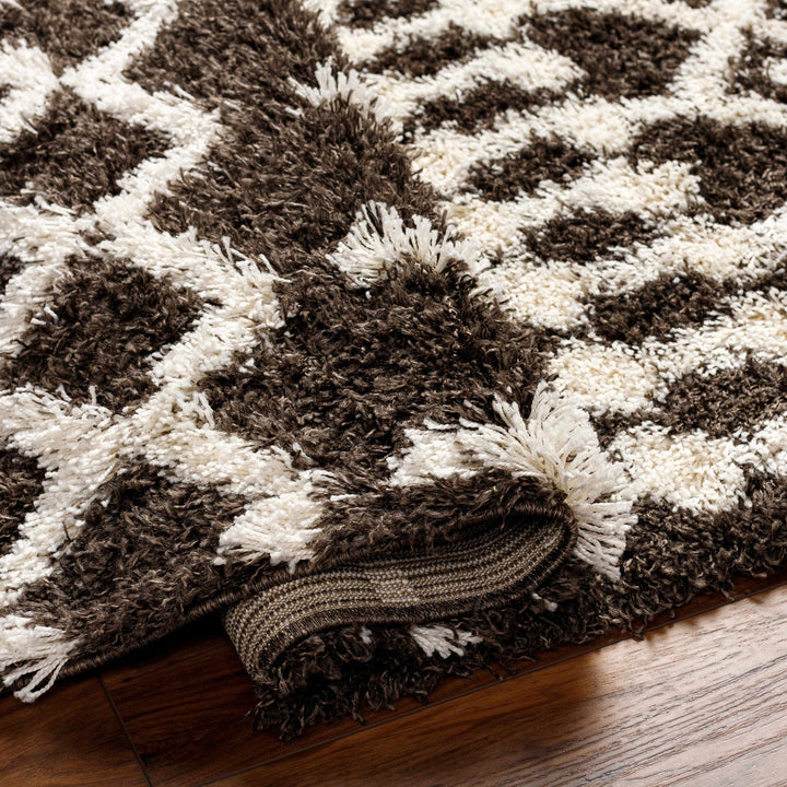 Aysel Contemporary Brown And White Area Rug - The Rug Decor
