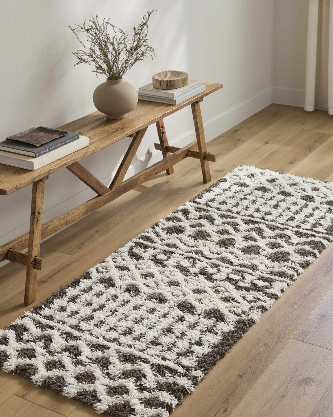 Aysel Contemporary Brown And White Area Rug - The Rug Decor
