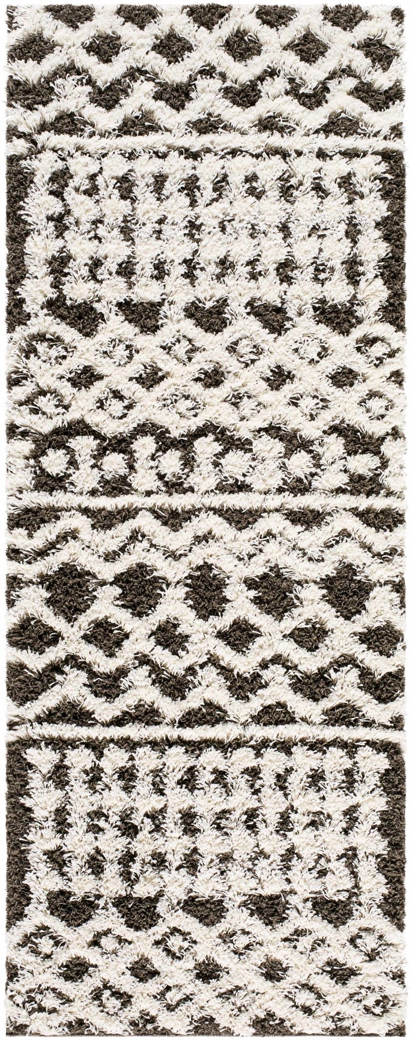Aysel Contemporary Brown And White Area Rug - The Rug Decor
