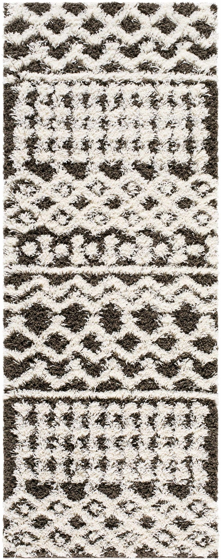 Aysel Contemporary Brown And White Area Rug - The Rug Decor