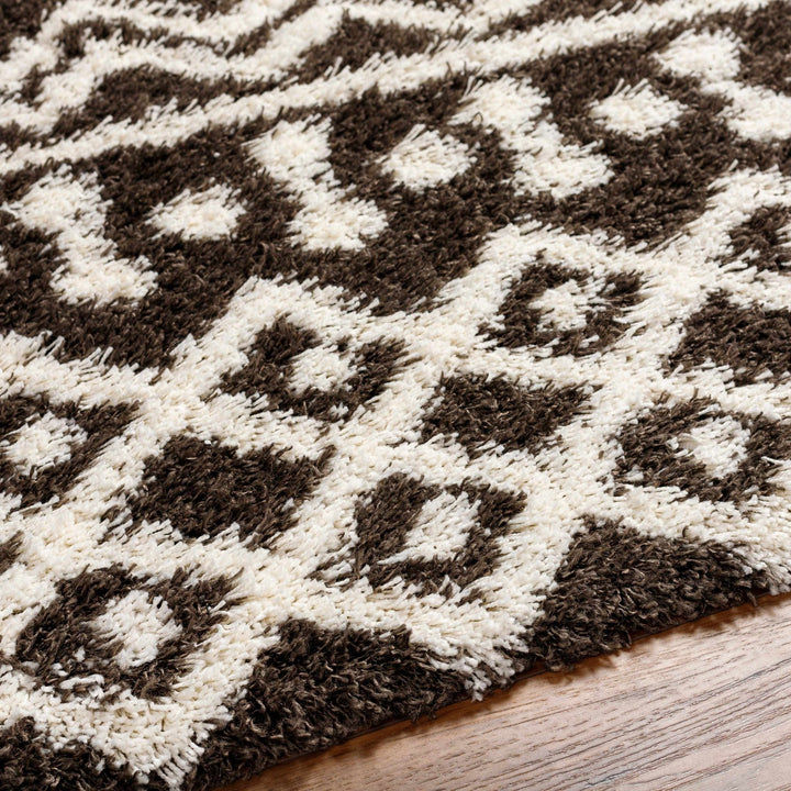 Aysel Contemporary Brown And White Area Rug - The Rug Decor