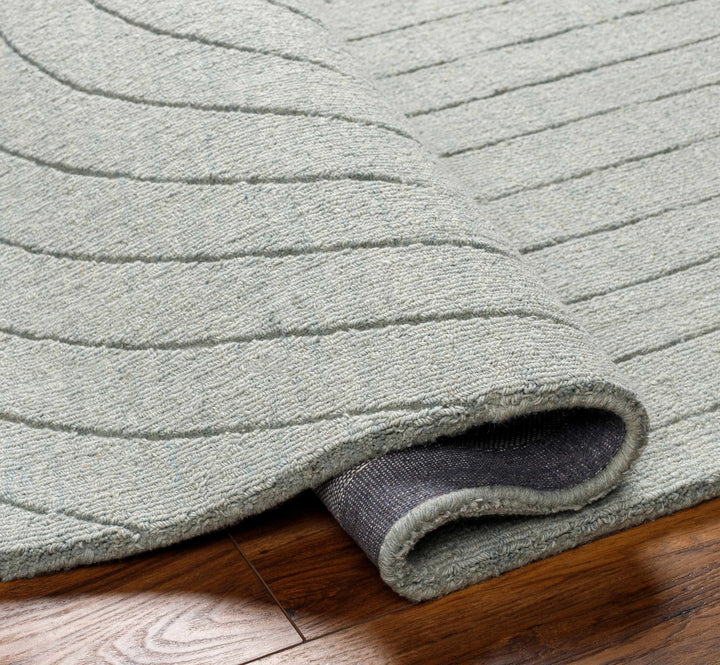 Ayumi Contemporary Style Gray Hand Loom Wool Rug - The Rug Decor