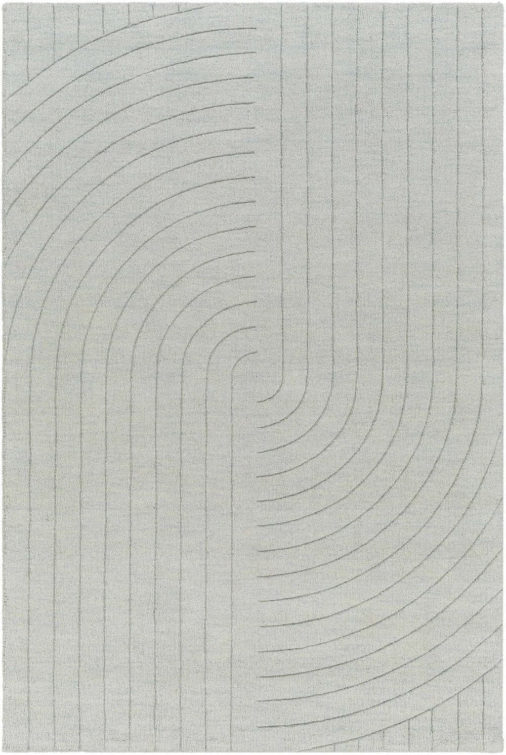 Ayumi Contemporary Style Gray Hand Loom Wool Rug - The Rug Decor