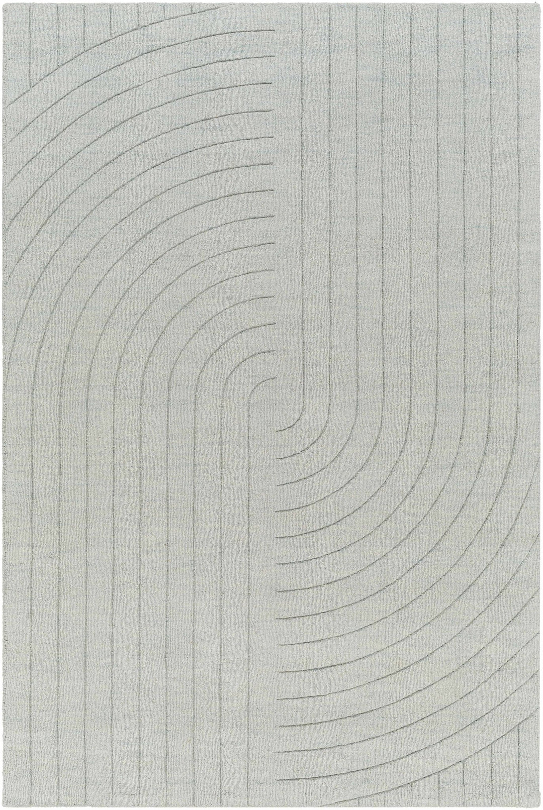 Ayumi Contemporary Style Gray Hand Loom Wool Rug - The Rug Decor