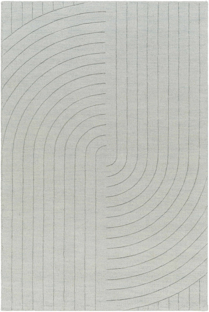 Ayumi Contemporary Style Gray Hand Loom Wool Rug - The Rug Decor