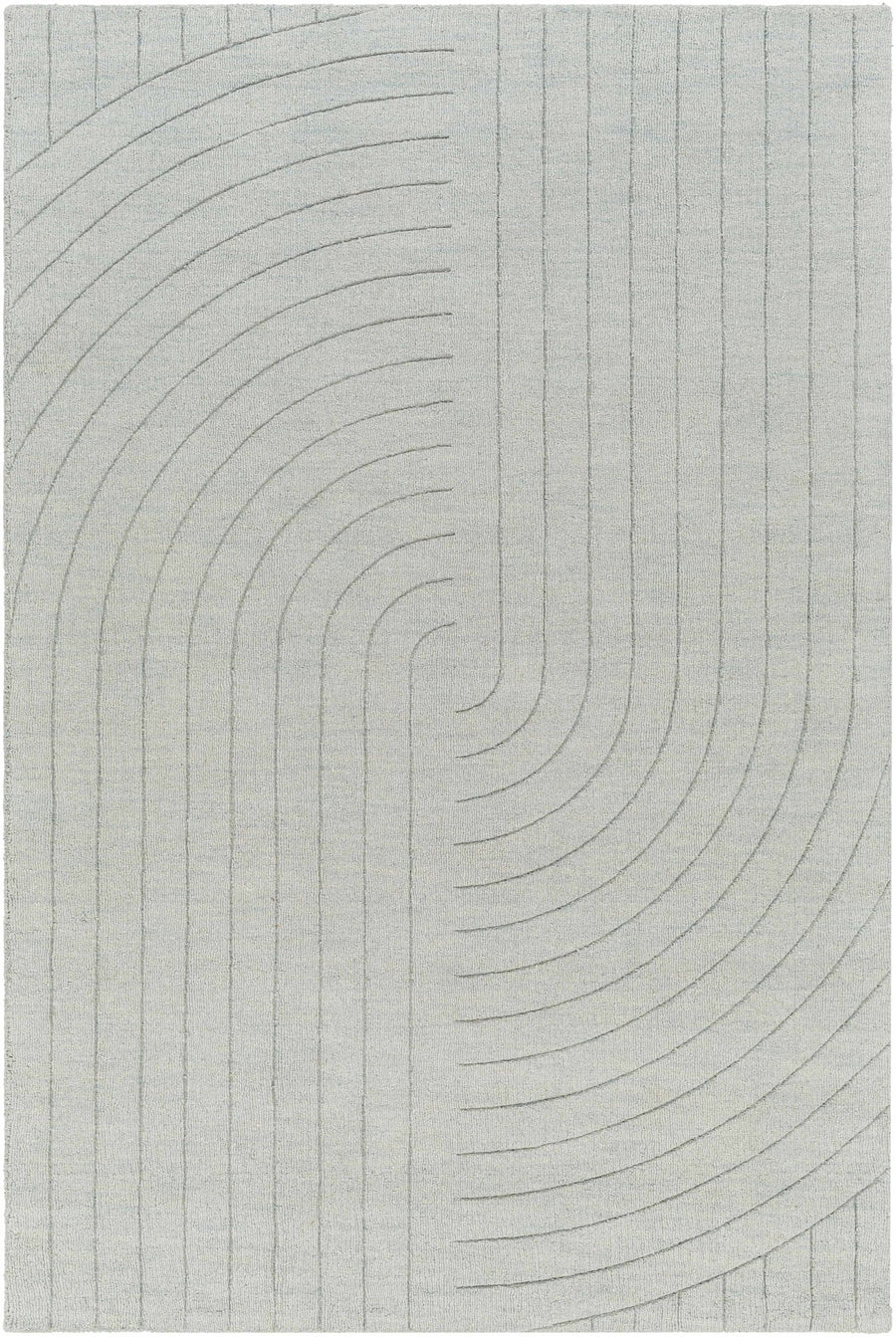 Ayumi Contemporary Style Gray Hand Loom Wool Rug - The Rug Decor