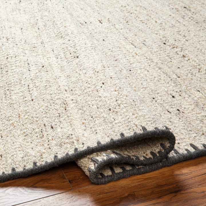 Ayumu Bohemian Style Beige Hand Woven Wool Area Rug - The Rug Decor